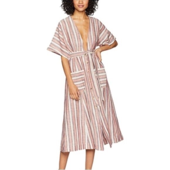 knee length dresses for ladies Free People Via Midi Dress – The Cadillac Cowgirl main image 1